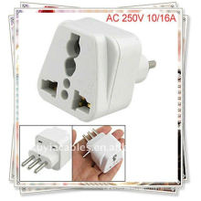 Italia a Universal Travel Plug adaptador de corriente AC 250V (adaptador de enchufe italia)